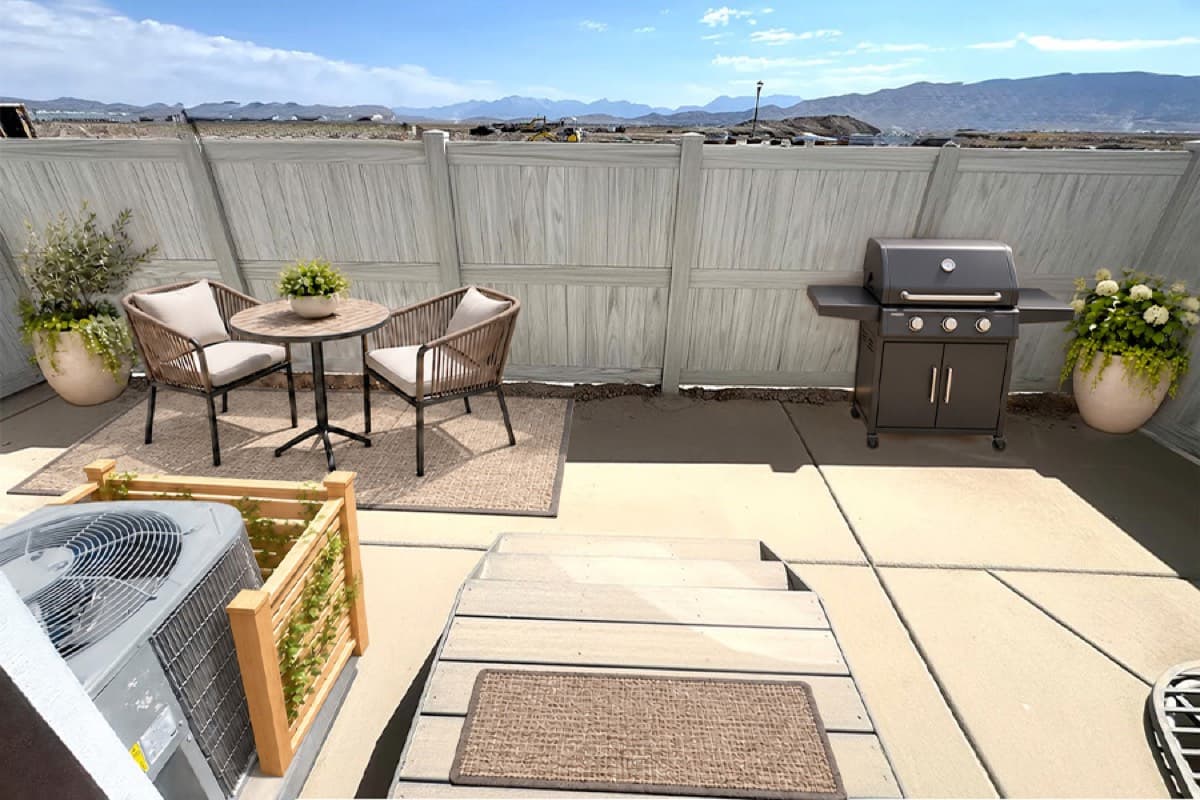 The Wasatch — Patio, virtually staged