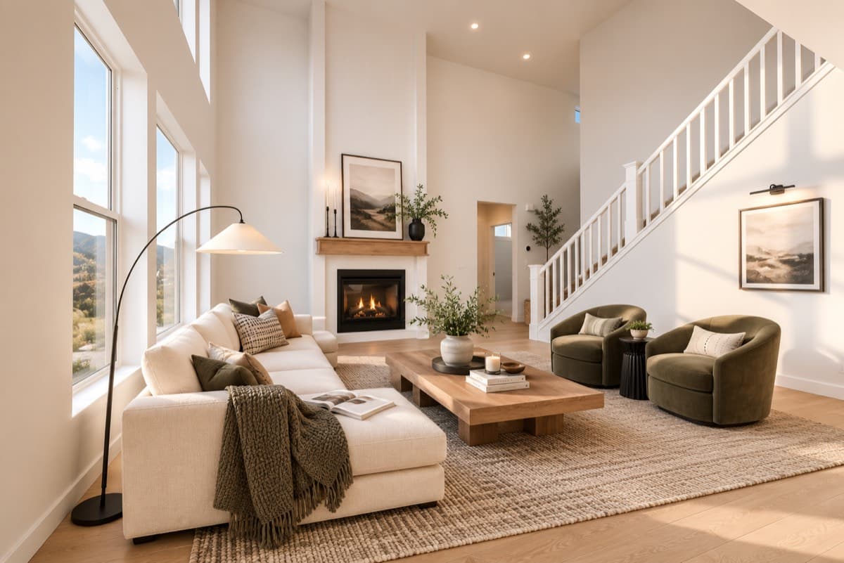 The Durango — Great Room - Virtually Staged