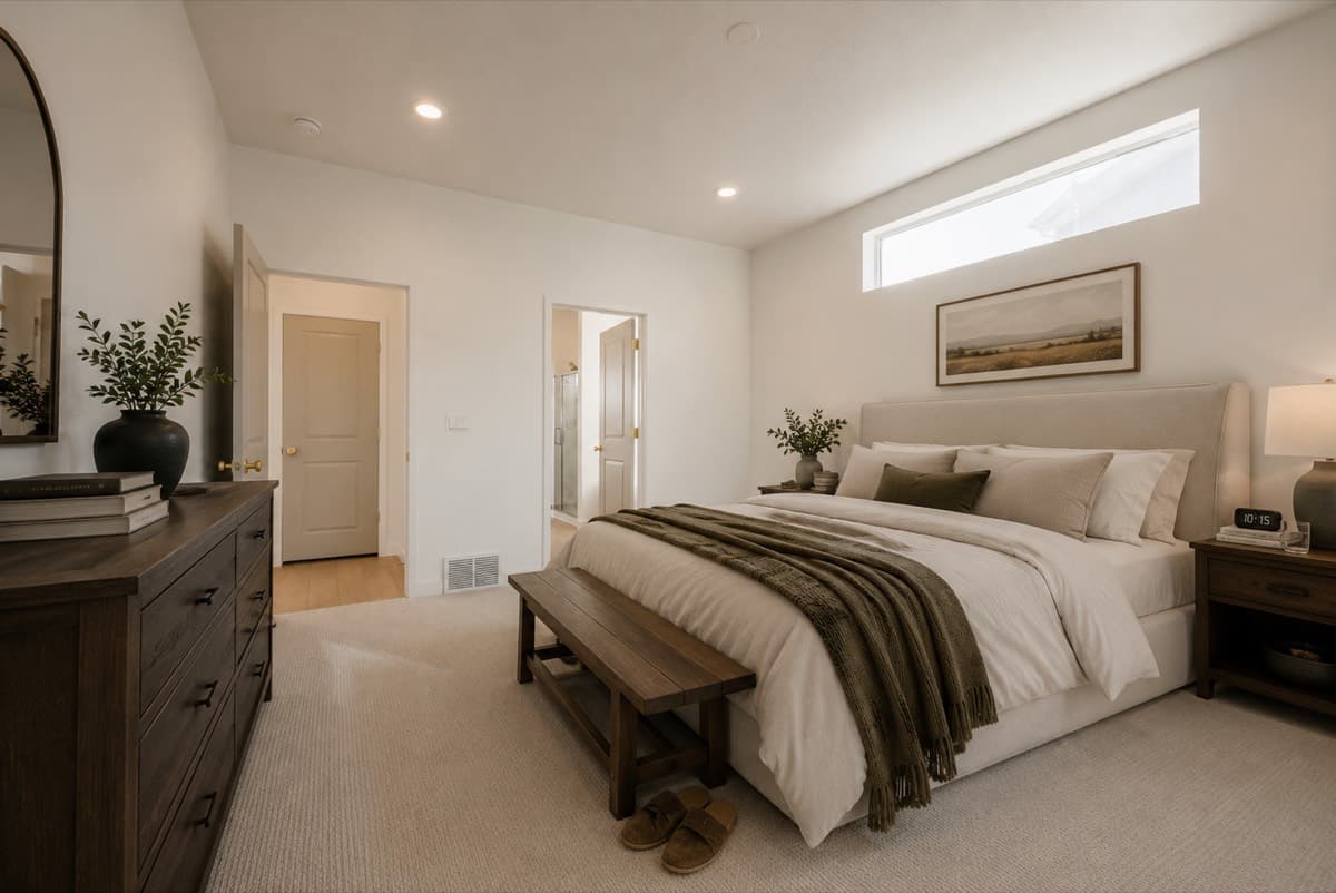 The Durango — Primary Bedroom - Virtually Staged