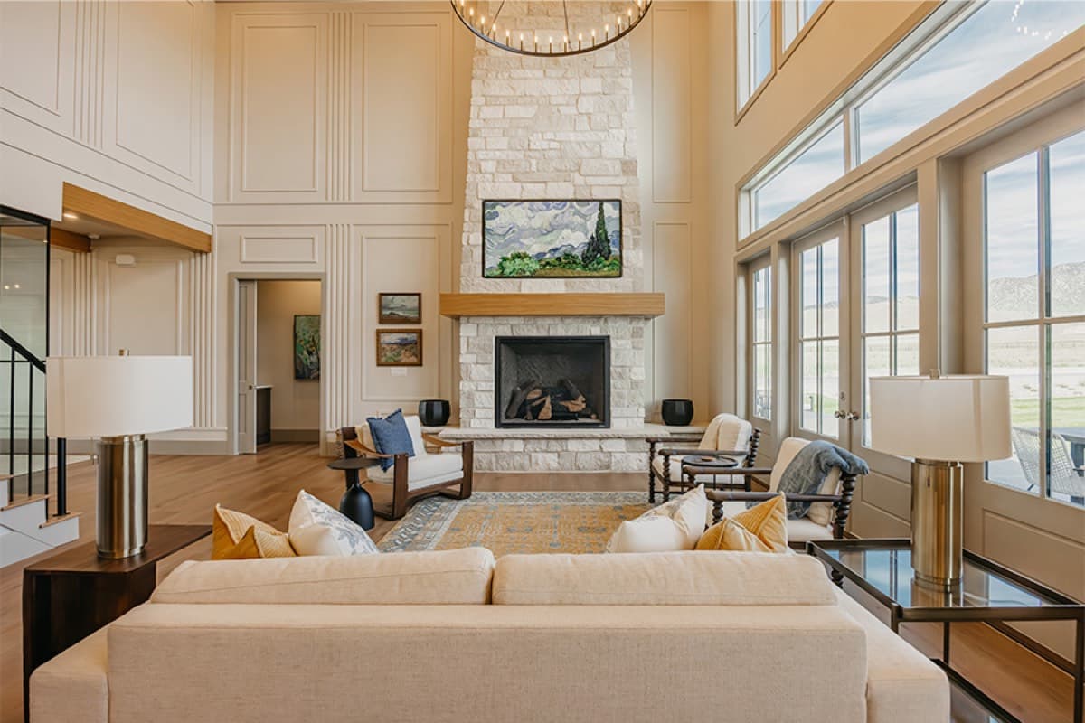 The Brin Valley Ranch — Two-Story Fireplace